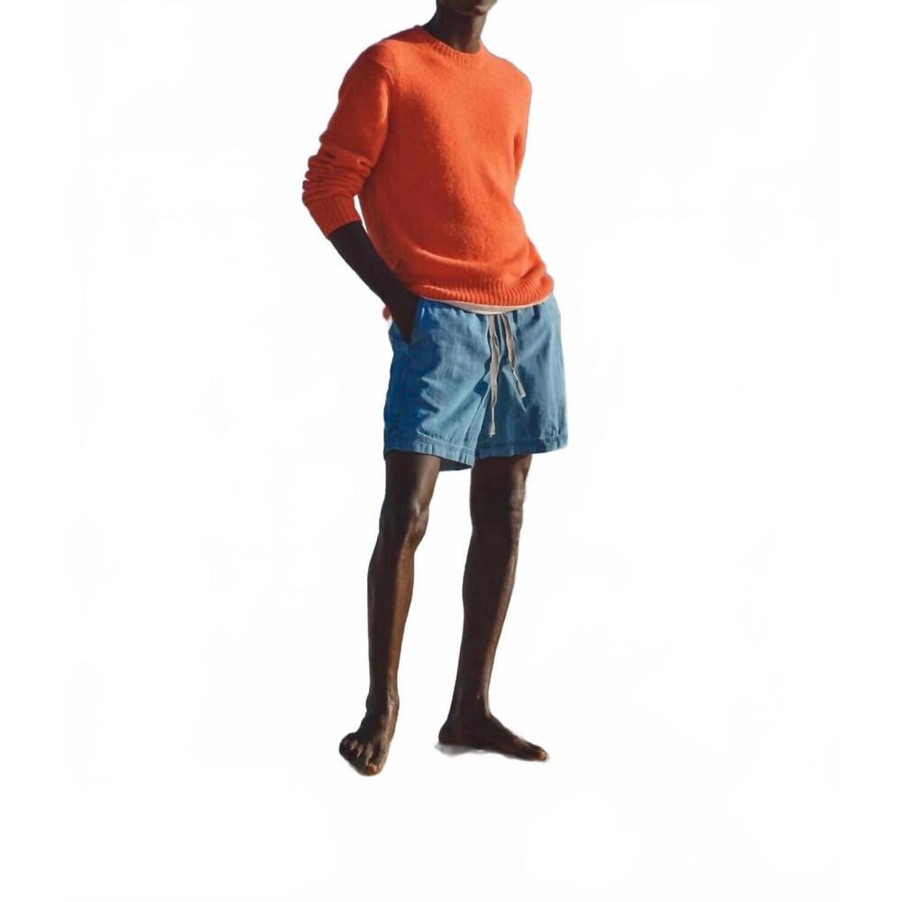 NEW ORLEBAR BROWN lorca alpaca merino sweater in tiger lily